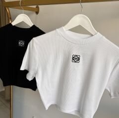 NAKIŞ LOGO DETAYLI CROP TİŞÖRT