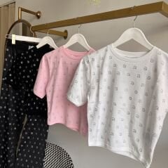 Al*xanderWang  a TAŞ DETAYLI CROP TİŞÖRT