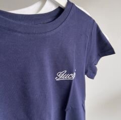 G*CCI  NAKIŞ LOGO DETAYLI T-SHIRT