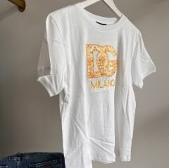 D*lce G NAKIŞ DESEN LOGO DETAYLI T-SHIRT