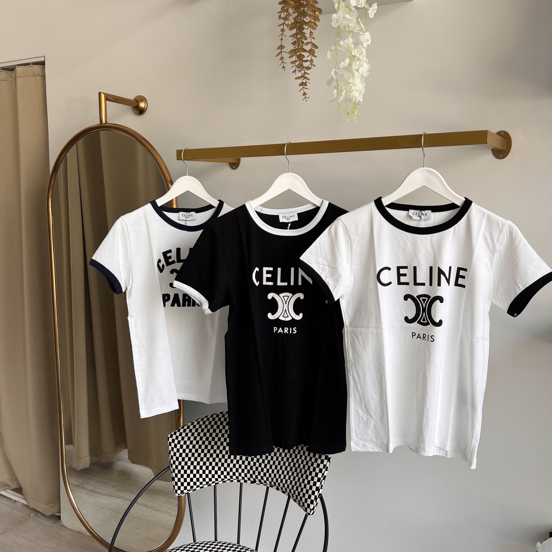 C*line BASKI LOGO DETAYLI T-SHIRT
