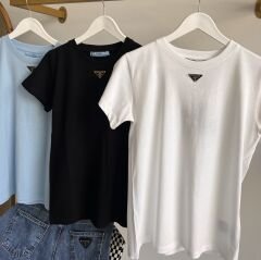 Pr*da METAL LOGO DETAYLI PREMIUM T-SHIRT