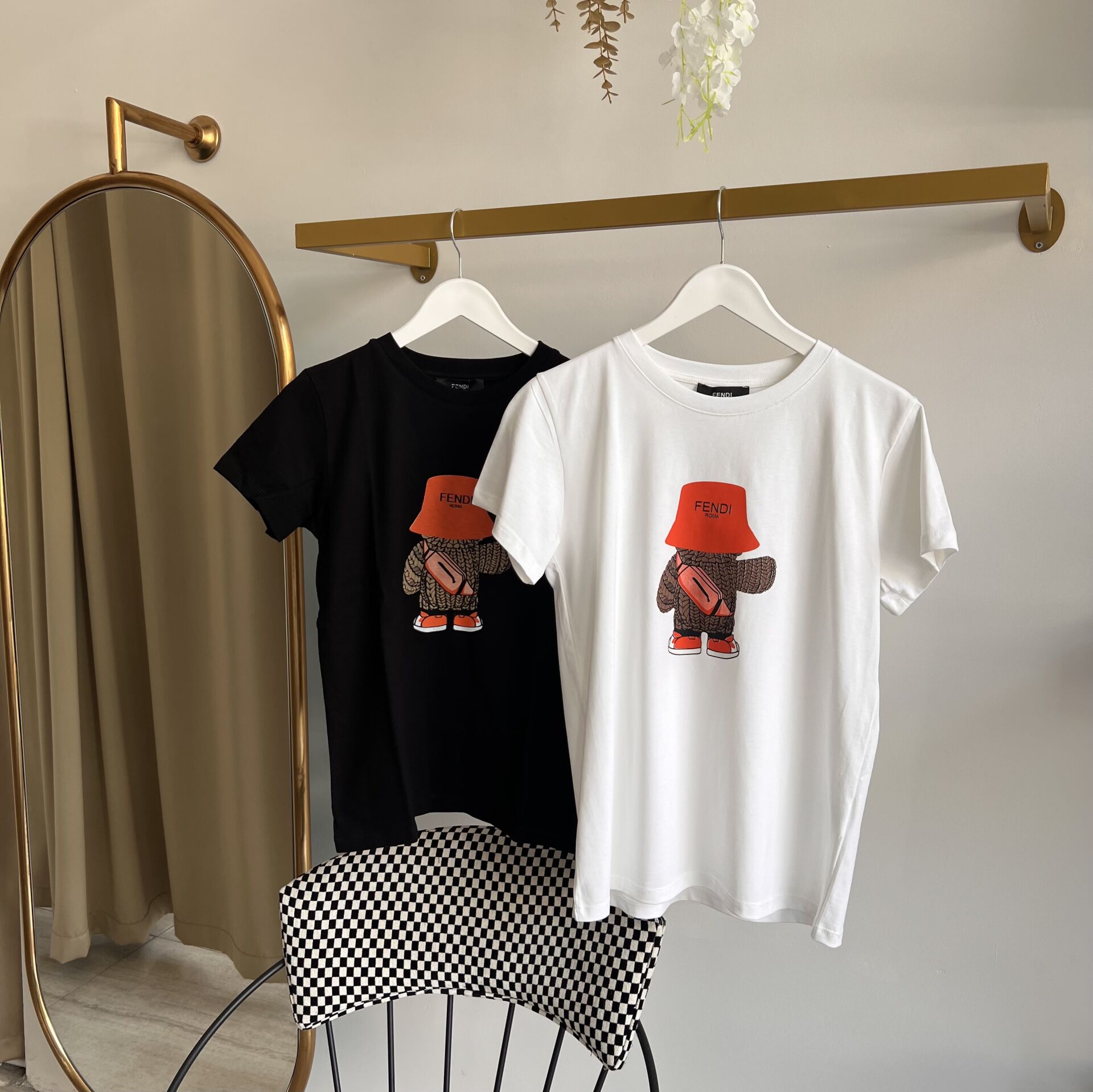 F*ndi BASKILI LOGO DETAYLI PREMIUM T-SHIRT