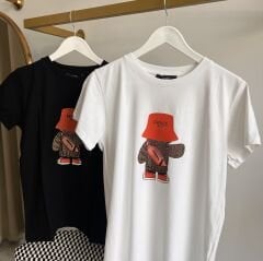 F*ndi BASKILI LOGO DETAYLI PREMIUM T-SHIRT