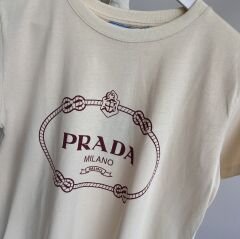 Pr*da BASKI LOGO DETAYLI PREMIUM T-SHIRT