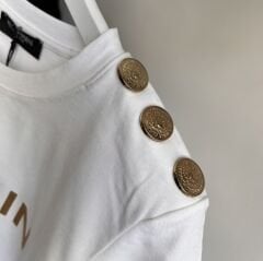 B*lmaın BASKI LOGO DETAYLI METAL İŞLEMELİ PREMIUM T-SHIRT