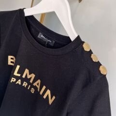 B*lmaın BASKI LOGO DETAYLI METAL İŞLEMELİ PREMIUM T-SHIRT