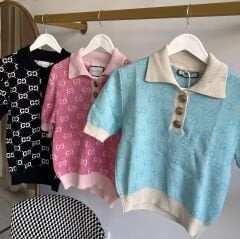 G*cci ÖRGÜ PREMIUM YAKMAYAN KISA KOL TRİKO