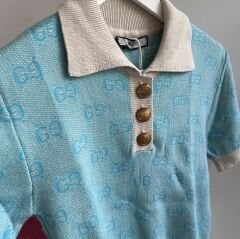 G*cci ÖRGÜ PREMIUM YAKMAYAN KISA KOL TRİKO