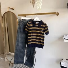 MİU POLO YAKA İNCE KISA KOL TRİKO
