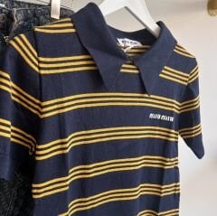 MİU POLO YAKA İNCE KISA KOL TRİKO