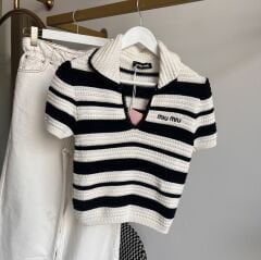 MİU POLO YAKA ÖRME KISA KOL PREMIUM TRİKO