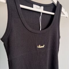 Chan*l METAL TAŞ LOGO DETAYLI FİTİLLİ ATLET