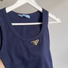 Pr*da METAL LOGO DETAYLI FİTİLSİZ PREMIUM ATLET