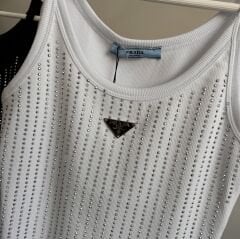 Pr*da METAL LOGO TAŞLI FİTİLSİZ PREMIUM ATLET