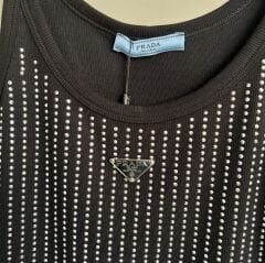 Pr*da METAL LOGO TAŞLI FİTİLSİZ PREMIUM ATLET