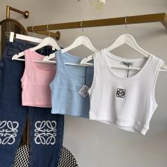 LO*WE NAKIŞ LOGO DETAYLI FİTİLLİ PREMIUM CROP
