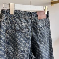 M!U M!U LAZER LOGO DETAYLI PREMIUM JEAN