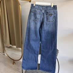 Pr*da METAL LOGO DETAYLI PREMIUM JEAN