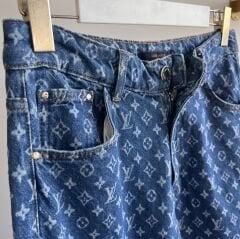 LV  LOGO DESEN DETAYLI JEAN